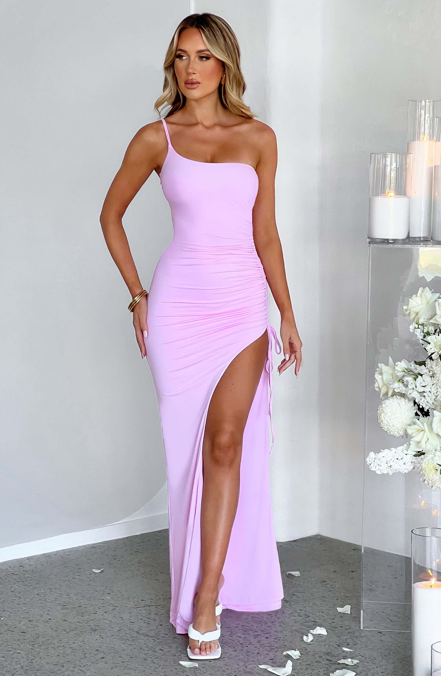 Zahara Maxi Dress - Pink - Sassygrove