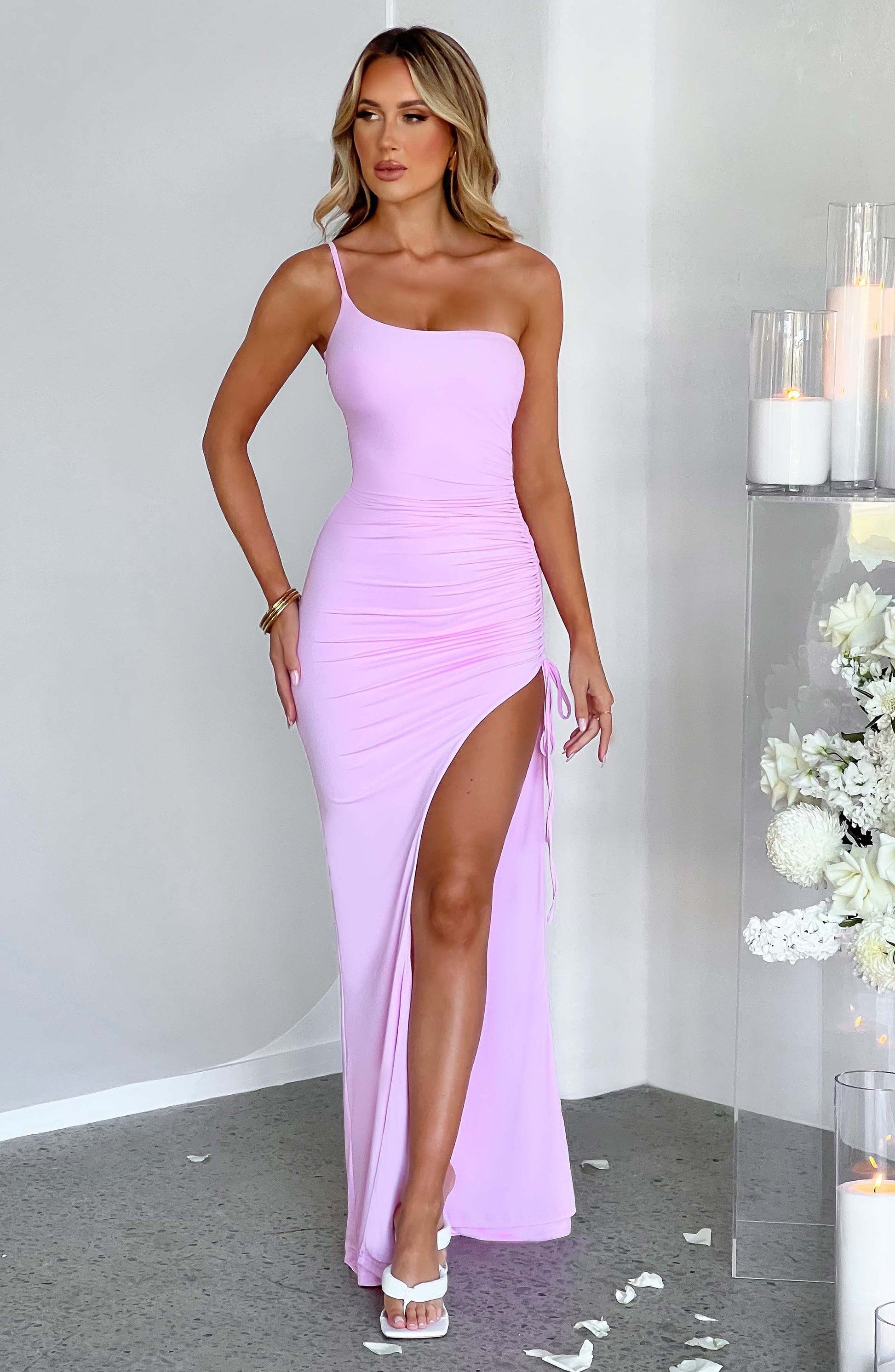 Zahara Maxi Dress - Pink - Sassygrove