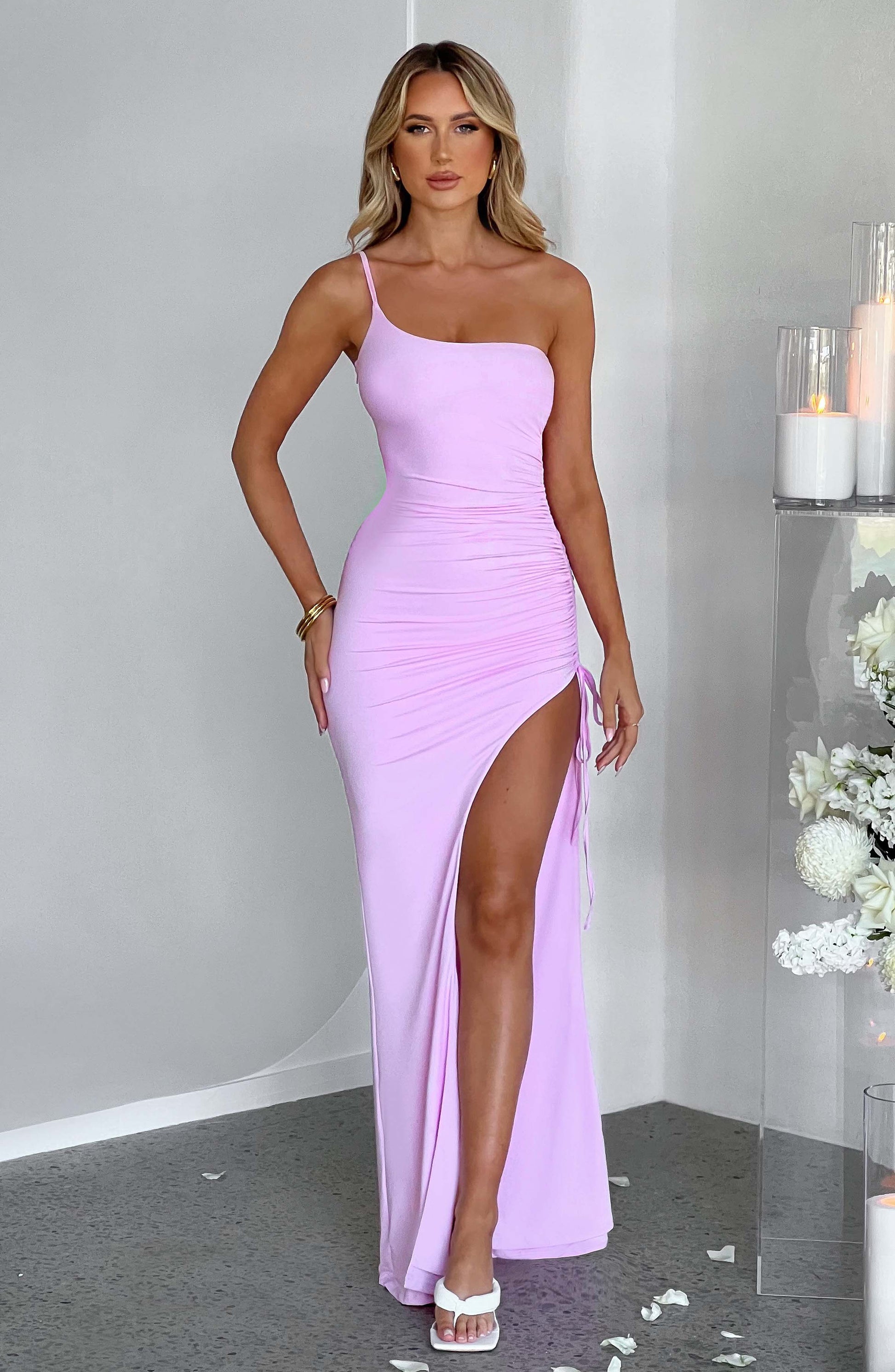 Zahara Maxi Dress - Pink - Sassygrove