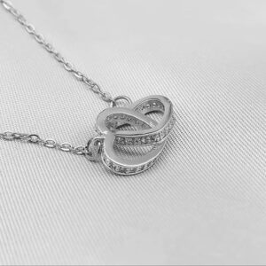 Twin hearts necklace - Sassygrove