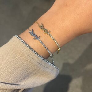 Y half diamond bracelet - Sassygrove