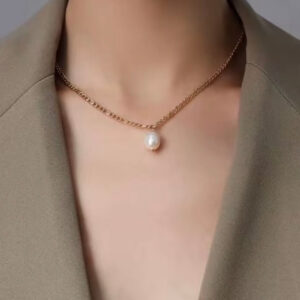 11EB9C48-9258-427C-B327-349DEA51E6D8 Inara double chain pearl necklace - Sassygrove