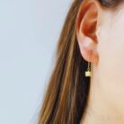 14K Gold Plated Sterling Silver Ear wire Earrings Aubrey - Sassygrove
