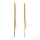 18K Gold Plated Sterling Silver Tassel Long Earrings Eloise - Sassygrove