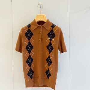 Argyle Knit Polo Shirt - Sassygrove