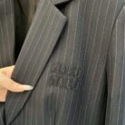 Pinstripe Tailored Blazer - Sassygrove