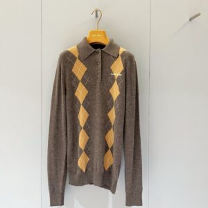 Argyle Knit Polo Sweater - Sassygrove