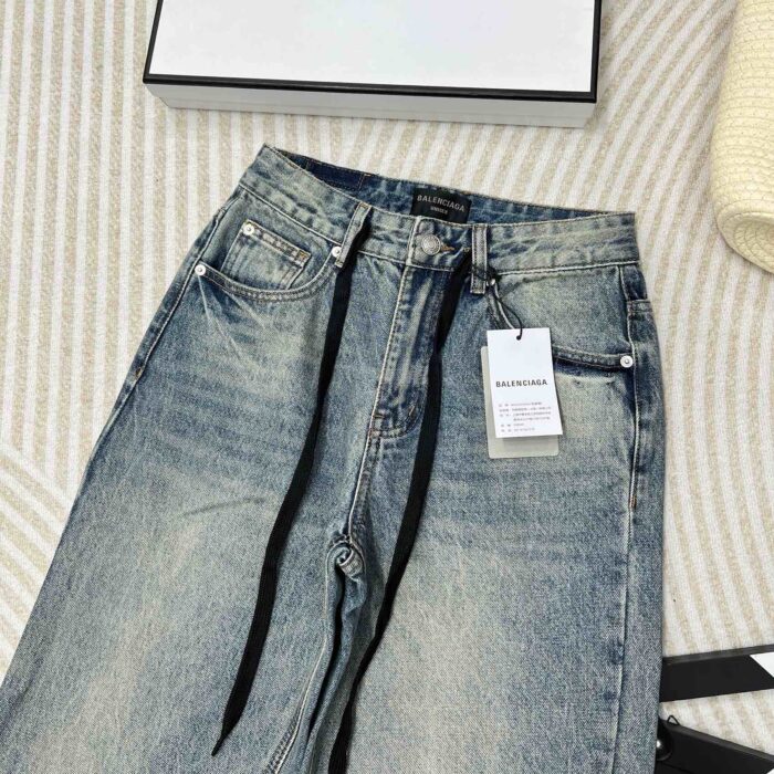 Vintage Wash Wide-Leg Jeans - Sassygrove