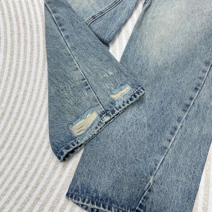 Vintage Wash Wide-Leg Jeans - Sassygrove