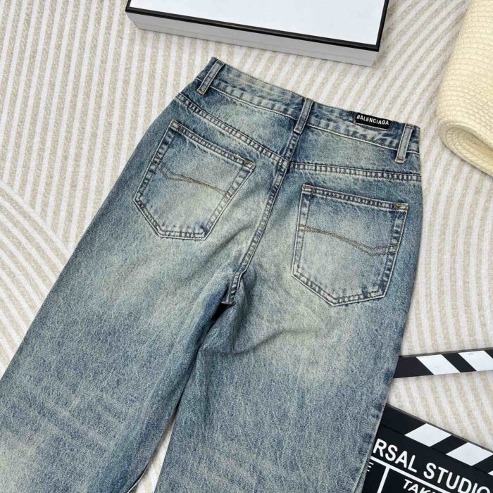 Vintage Wash Wide-Leg Jeans - Sassygrove