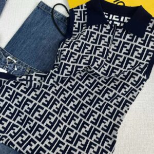 Monogram Knit Polo Tank - Sassygrove