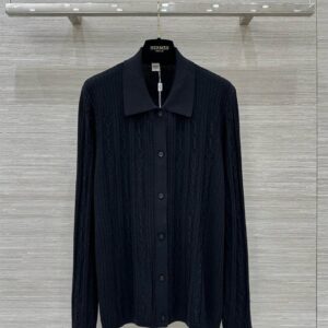 Cable Knit Button-Up Polo - Sassygrove