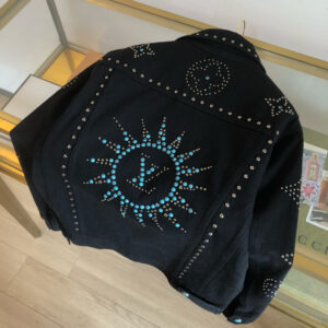 Studded Star Embellished Jacket - Sassygrove