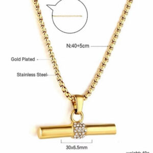 Bar diamanté necklace - Sassygrove