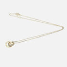 Diamond interlocked stamp necklace - Sassygrove