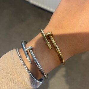 Hayla Stainless Steel Nail Bangle - Sassygrove