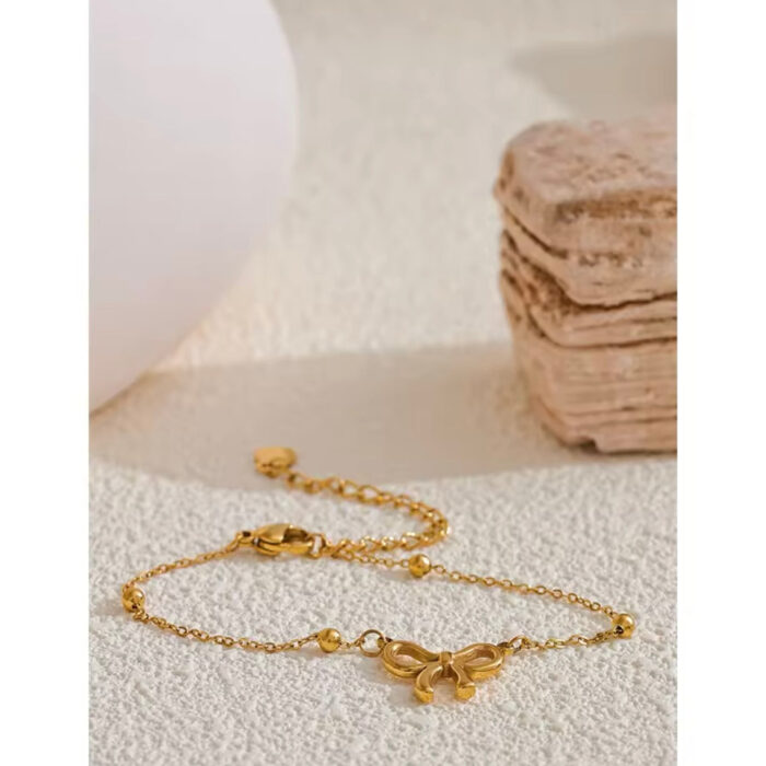 Mini bow dainty bracelet - Sassygrove