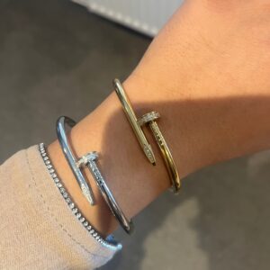 Hayla Stainless Steel Nail Bangle - Sassygrove