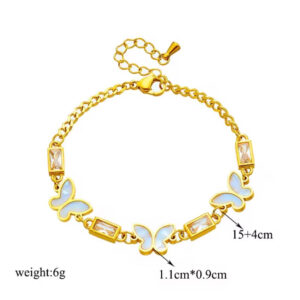 C205D6D5-7769-4AB9-9E10-651C6B731B39 Farasha butterfly bracelet - Sassygrove