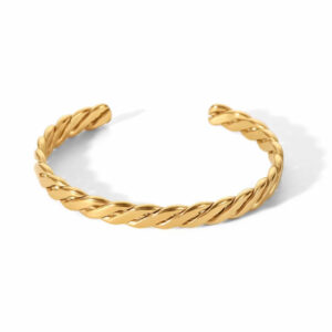 Twisted adjustable bangle - Sassygrove