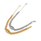 Double Dee Cuban Style Symbol Bracelet - Sassygrove