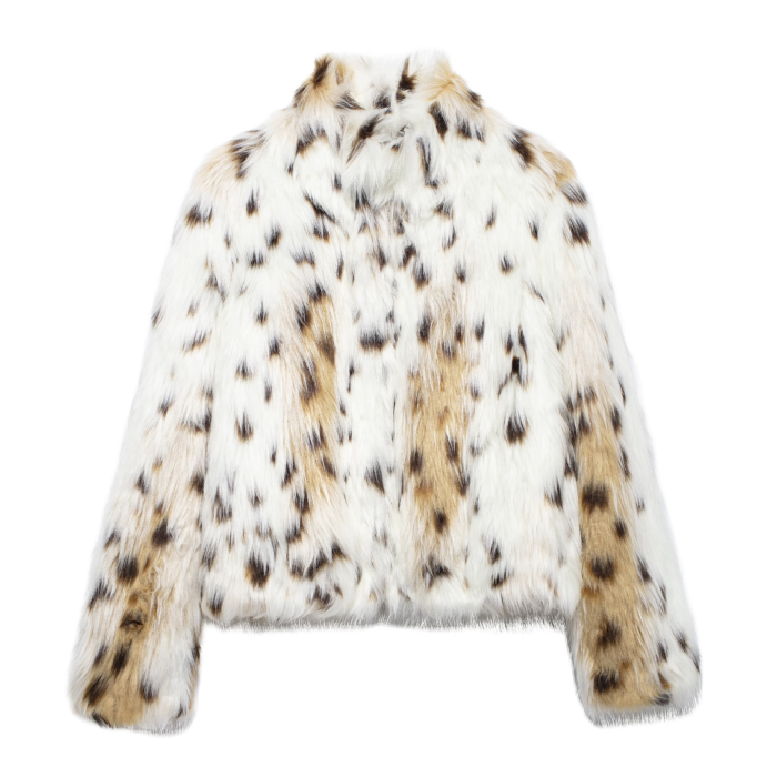 Snow Leopard Fur Coat - Sassygrove