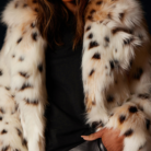 Snow Leopard Fur Coat - Sassygrove