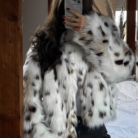 Snow Leopard Fur Coat - Sassygrove