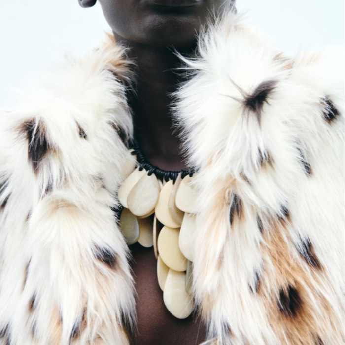 Snow Leopard Fur Coat - Sassygrove
