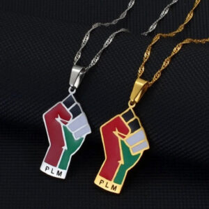 Palestine Fist PLM Pendant Necklace - Sassygrove