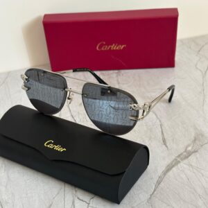 Cartier CT0368S Panthère de Cartier Shield Sunglasses - Sassygrove