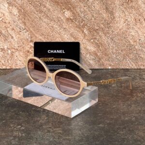 Chanel Oval Logo-Temple Sunglasses - Sassygrove