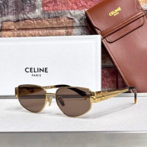 Celine Triomphe Metal Cat-Eye Sunglasses - Sassygrove