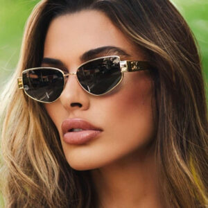 Celine Triomphe Metal Cat-Eye Sunglasses - Sassygrove