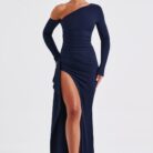 Adrienne Maxi Dress - Navy - Sassygrove