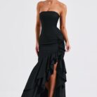 Midnight Serenade Maxi Dress - Black - Sassygrove
