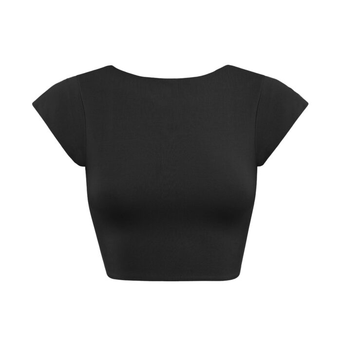Midnight Elegance Blouse- Black - Sassygrove