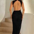 Artemis Midi Dress - Black - Sassygrove