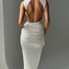 Artemis Midi Dress - Ivory - Sassygrove