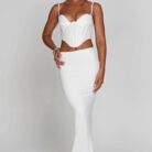 Luminous Breeze Maxi Skirt-White - Sassygrove