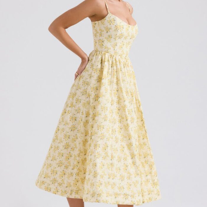 courtney-corset-sundress-floral-print-302884 Courtney Corset Sundress - Floral Print - Sassygrove
