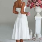 Delilah Midi Dress - Ivory - Sassygrove