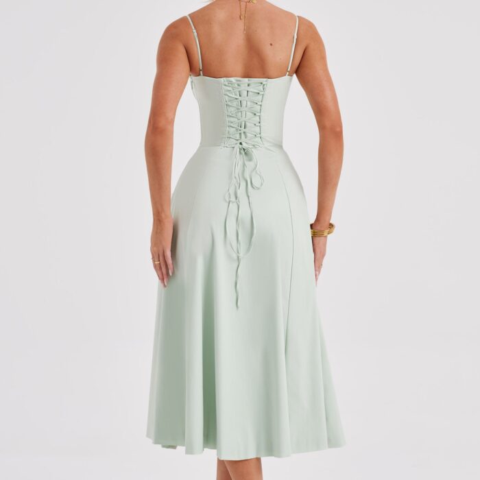 Delilah Midi Dress - Sage - Sassygrove