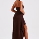 Isabella Maxi Dress - Chocolate - Sassygrove