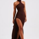 Isabella Maxi Dress - Chocolate - Sassygrove