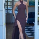 Isabella Maxi Dress - Chocolate - Sassygrove