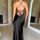 Ruby Radiance Maxi Dress-Black - Sassygrove
