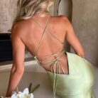 Ruby Radiance Maxi Dress - Sage - Sassygrove