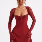 Twilight Temptation Mini Dress- Red - Sassygrove