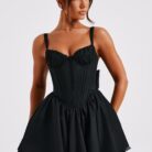Josie Mini Dress - Black - Sassygrove